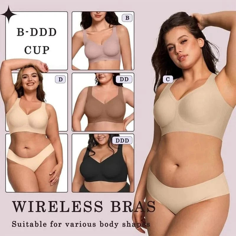 Soft Support V-Neck Comfort Bra - A-1 Thread Vault