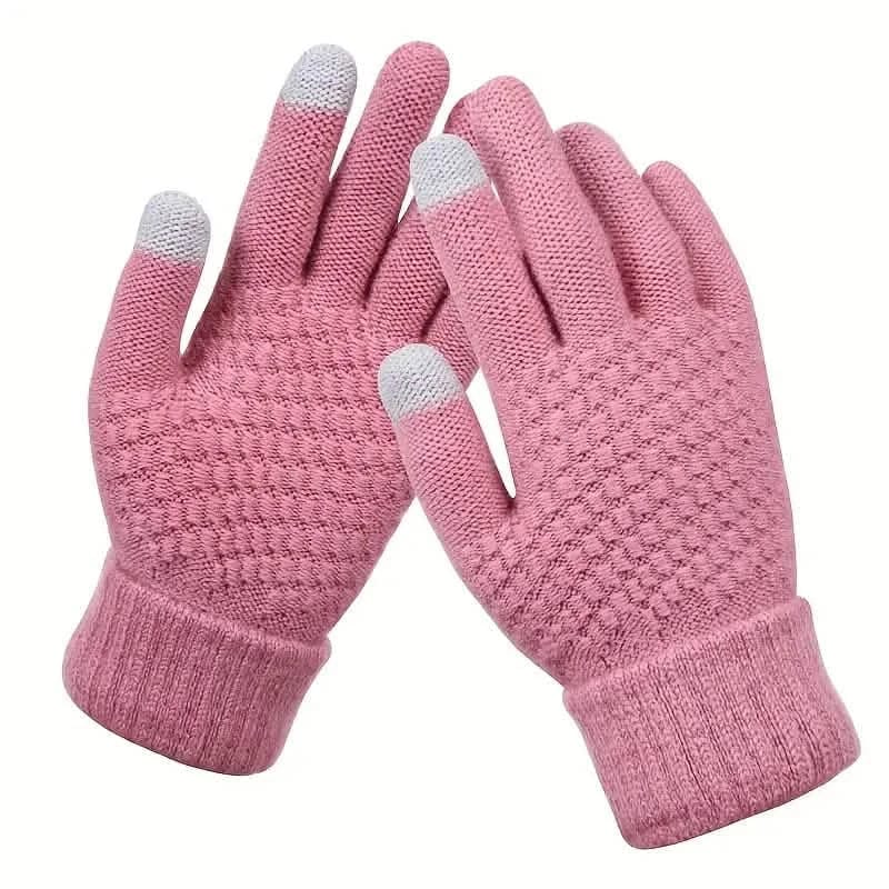 Soft Touchscreen Winter Gloves Elastic Cuff Knit for Cold Weather - A-1 Thread Vault