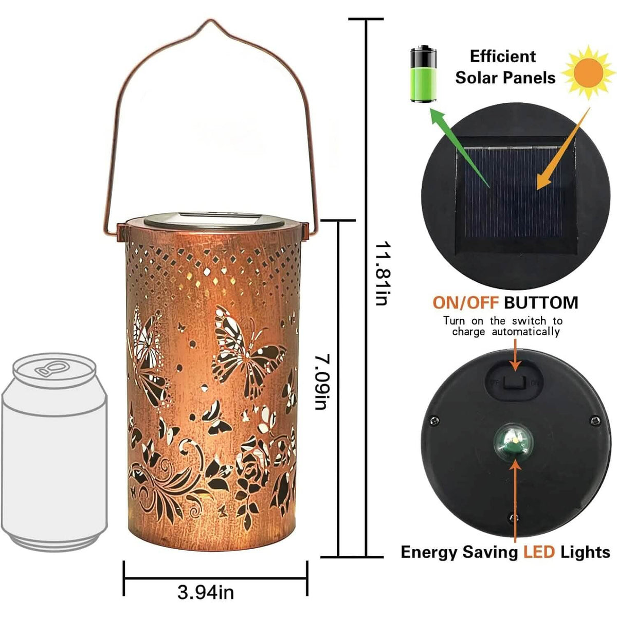 Solar Lanterns Outdoor Hanging Lantern Lights - A-1 Thread Vault