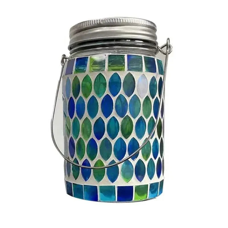 Solar Mosaic LED Waterproof Outdoor Hanging Lanterns - A-1 Thread Vault
