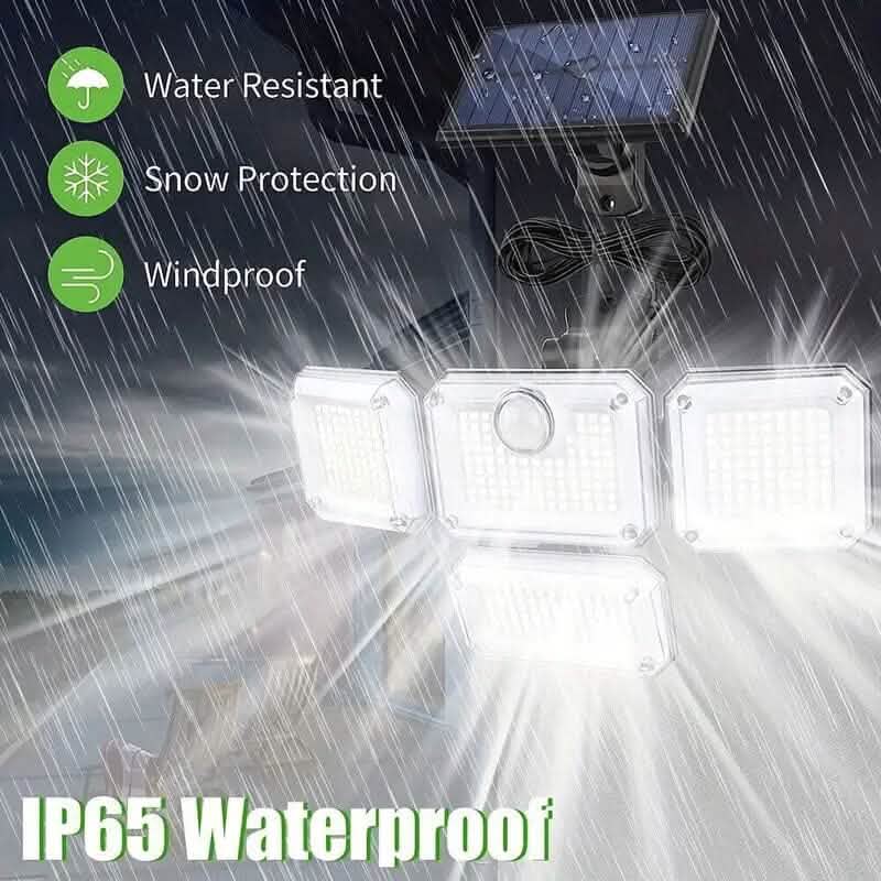 Solar Outdoor Lights 333 LEDs Motion Sensor Lights 4 Heads - A-1 Thread Vault