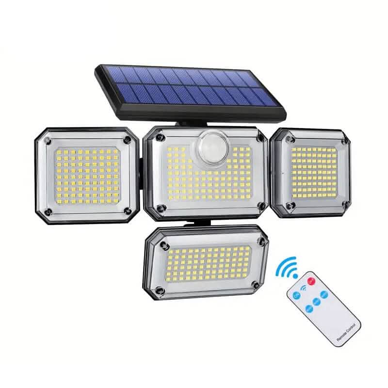 Solar Outdoor Lights 333 LEDs Motion Sensor Lights 4 Heads - A-1 Thread Vault