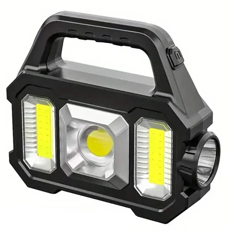 Solar Portable Flashlight & Handheld Searchlight with Side Lights - A-1 Thread Vault