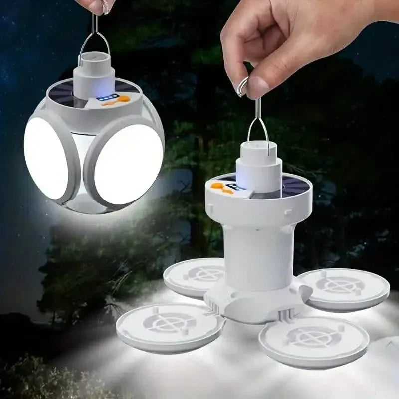 Solar USB Rechargeable LED Bulb Lights With Power Display - A-1 Thread Vault