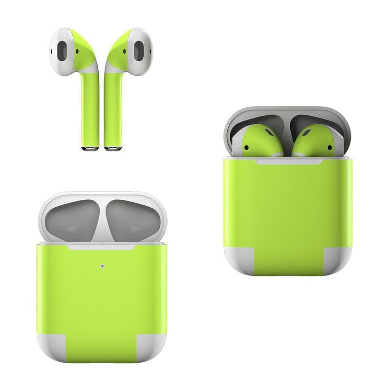 Solid State Lime - Apple AirPods Skin - A-1 Thread Vault