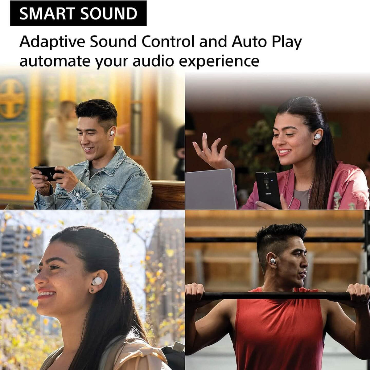 Sony LinkBuds S Truly Wireless Noise Canceling Earbud Headphones with Alexa Built-in (Refurbished) - A-1 Thread Vault