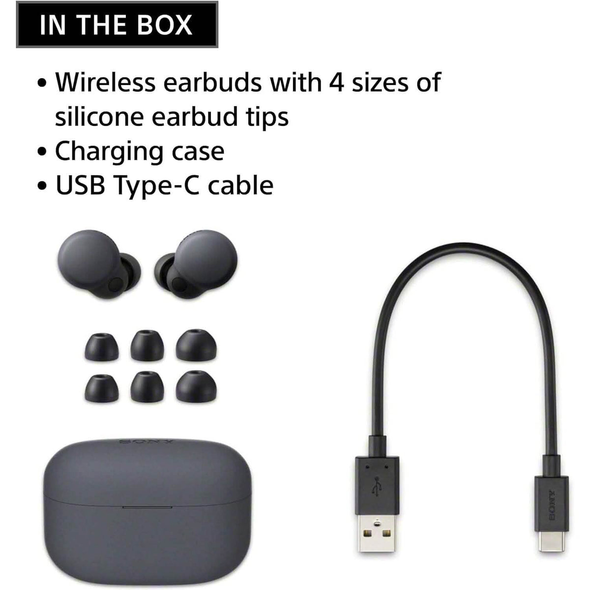Sony LinkBuds S Truly Wireless Noise Canceling Earbud Headphones with Alexa Built-in (Refurbished) - A-1 Thread Vault