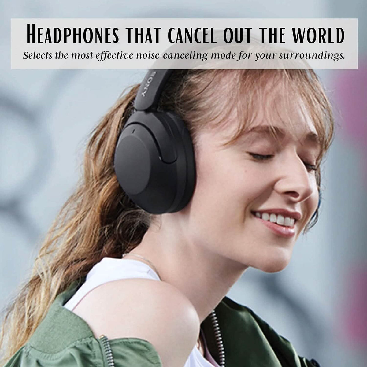 Sony Wireless Noise Cancelling Headphones WH-XB910N Bluetooth Headset + NeeGo 3.5mm Extension (Refurbished) - A-1 Thread Vault