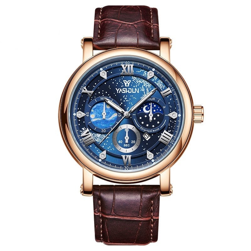 Sophisticated Mens Watch With A Vast Starry Sky Design - A-1 Thread Vault