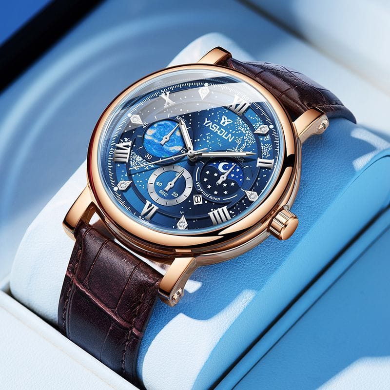 Sophisticated Mens Watch With A Vast Starry Sky Design - A-1 Thread Vault