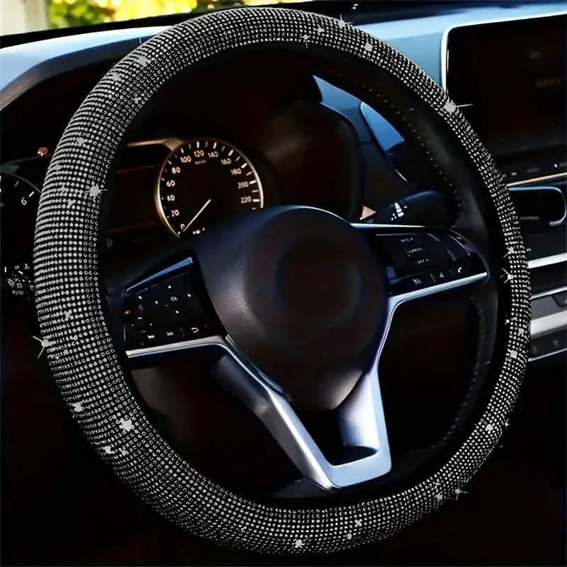 Sparkling Diamond Steering Wheel Cover - A-1 Thread Vault