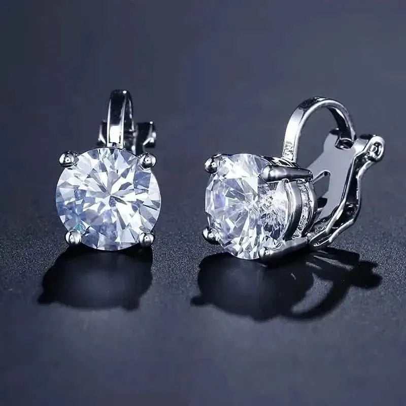 Sparkling Round Perforated Women's Earrings - A-1 Thread Vault