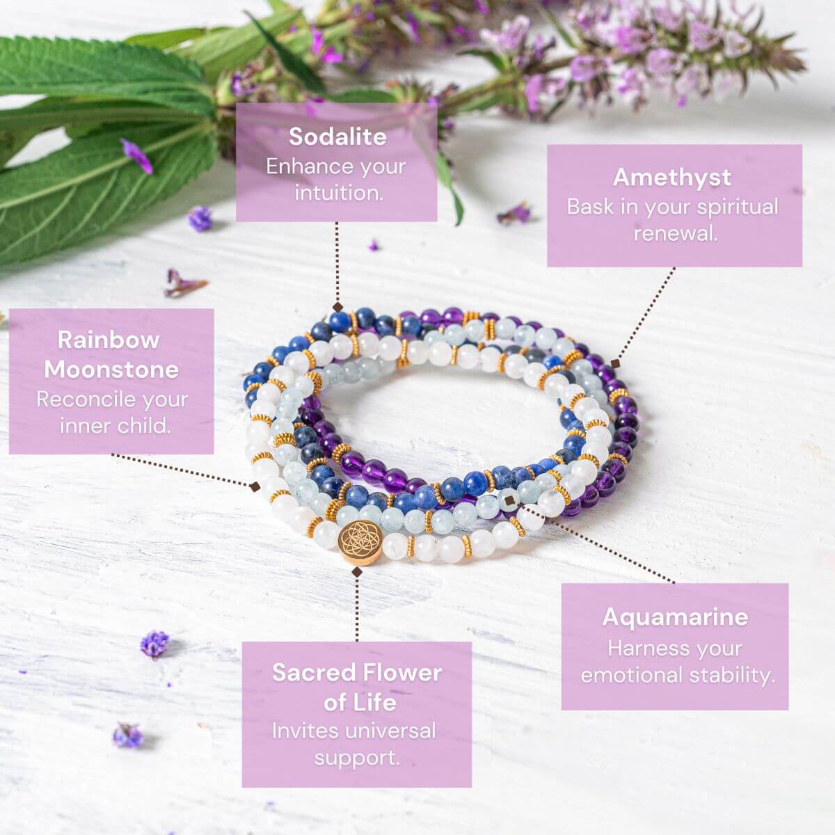 Spiritual Healing Bracelet Pack of 4 - A-1 Thread Vault