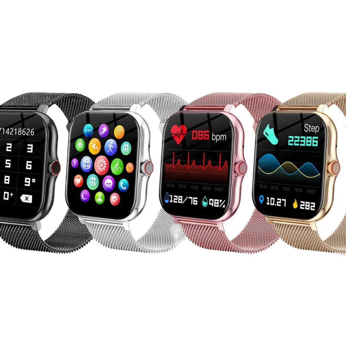 Sports Outdoor Smart Watch H Step Count Statistics Sleep Monitoring Bluetooth Call - A-1 Thread Vault
