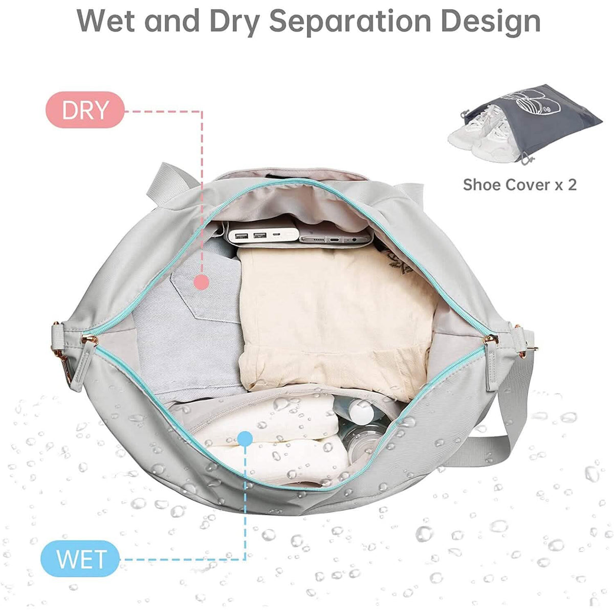 Sports Travel Duffel Bag with USB Charging Port - A-1 Thread Vault