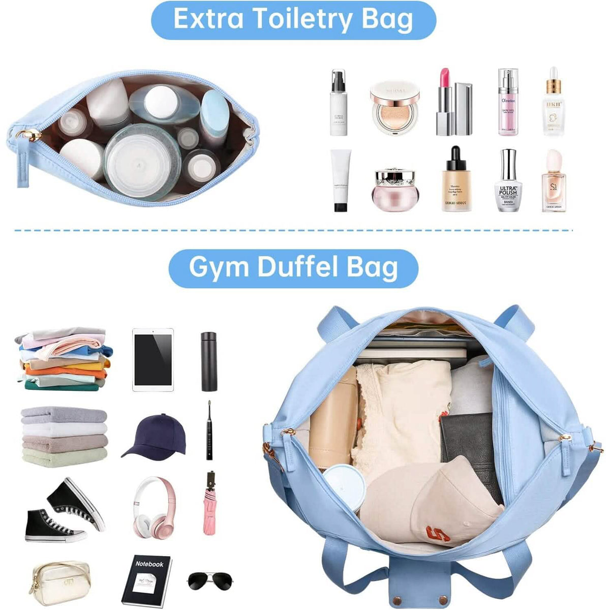 Sports Travel Duffel Bag with USB Charging Port - A-1 Thread Vault