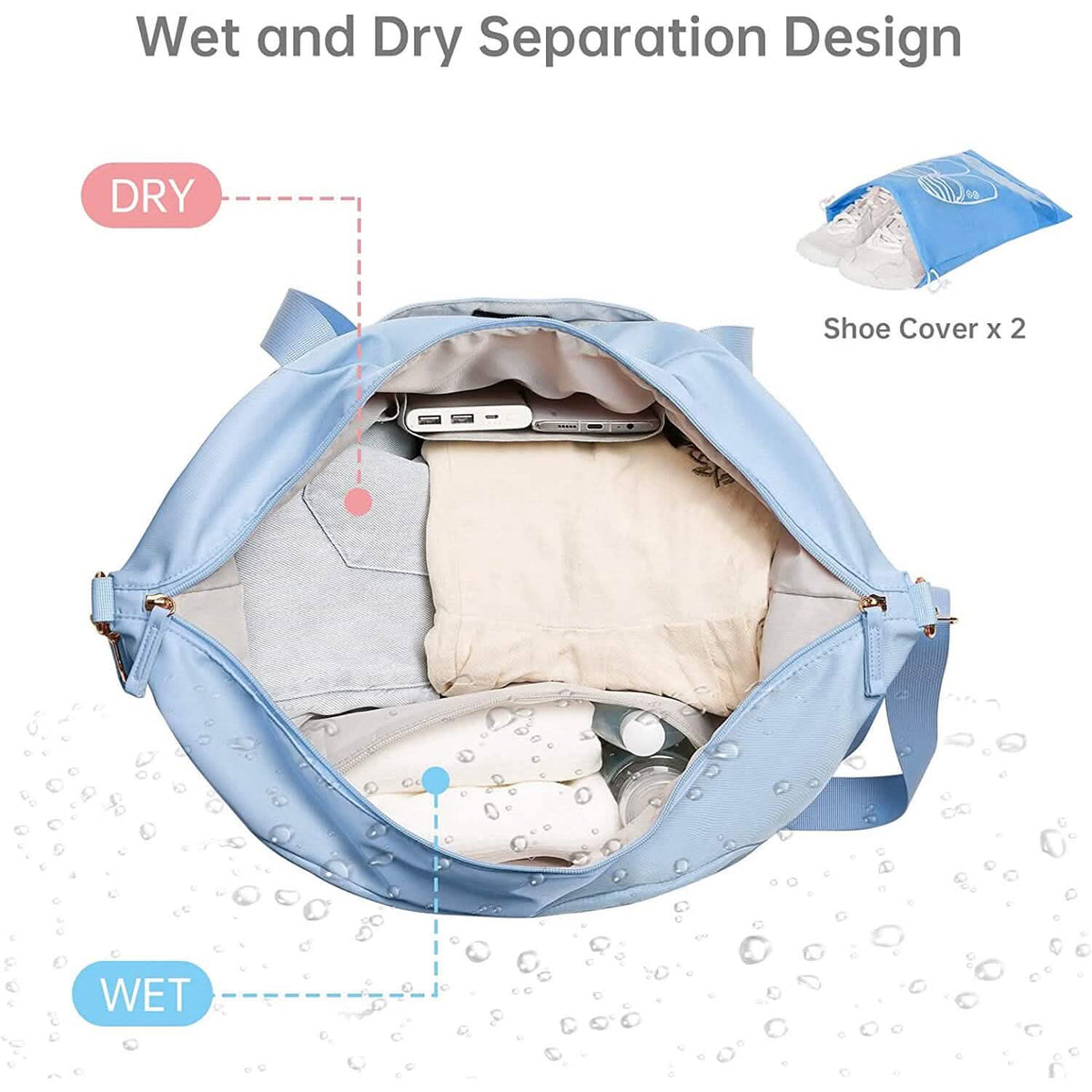 Sports Travel Duffel Bag with USB Charging Port - A-1 Thread Vault