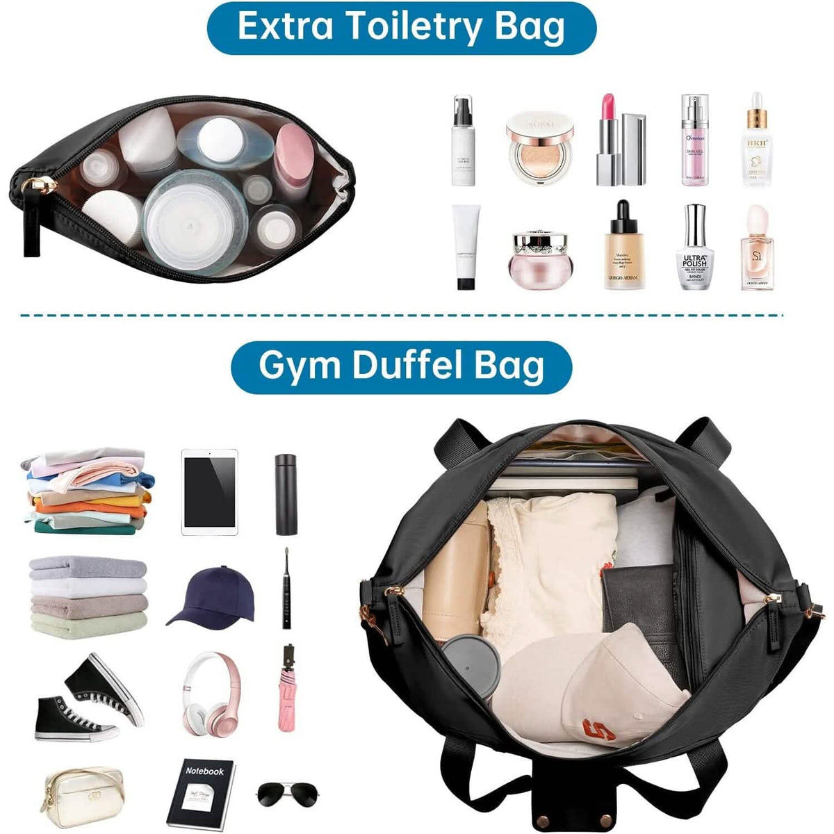 Sports Travel Duffel Bag with USB Charging Port - A-1 Thread Vault