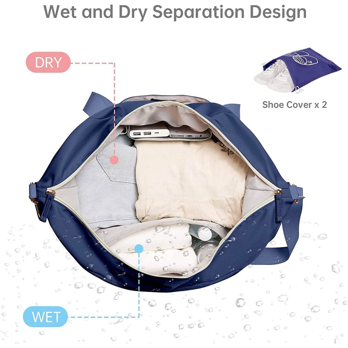 Sports Travel Duffel Bag with USB Charging Port - A-1 Thread Vault