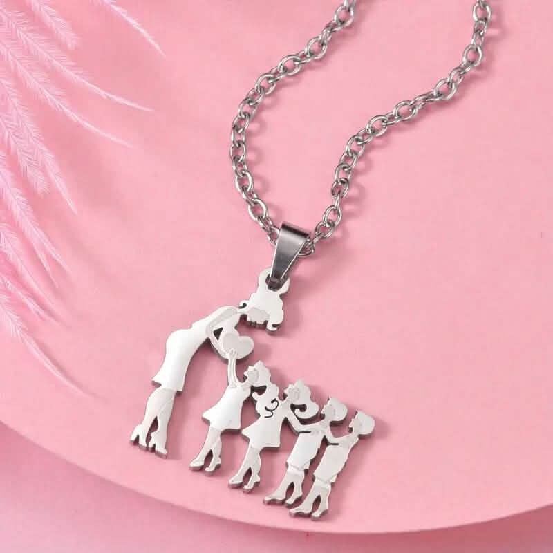 Stainless Steel Heartfelt Mother-Daughter-Son Necklace - A-1 Thread Vault