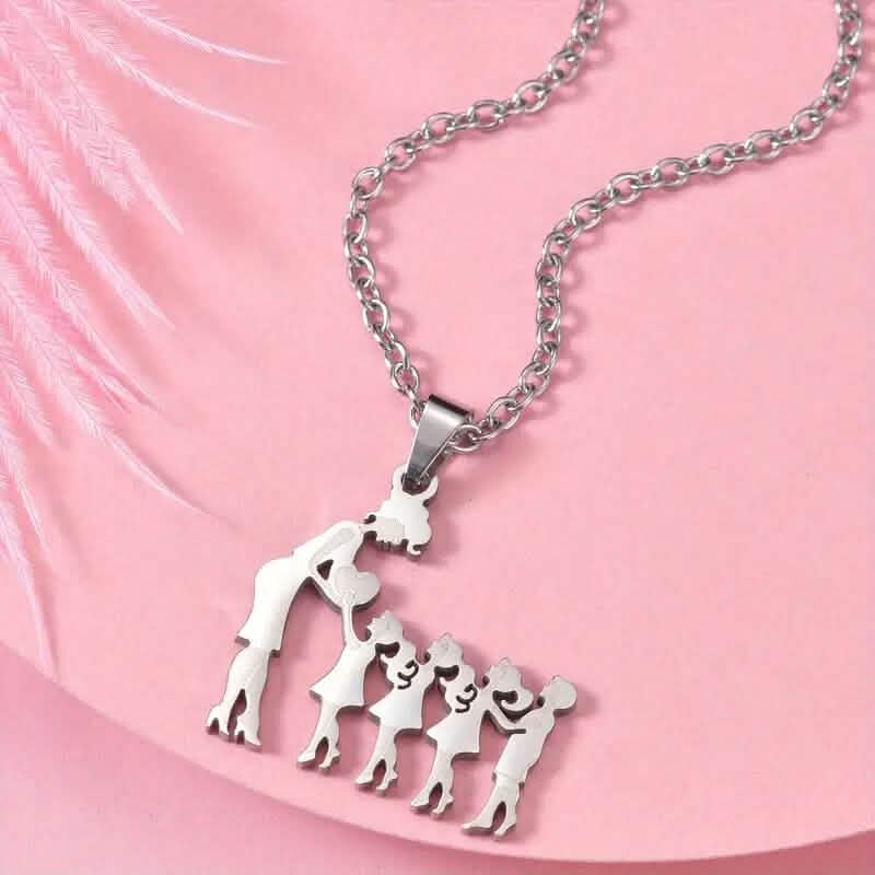 Stainless Steel Heartfelt Mother-Daughter-Son Necklace - A-1 Thread Vault