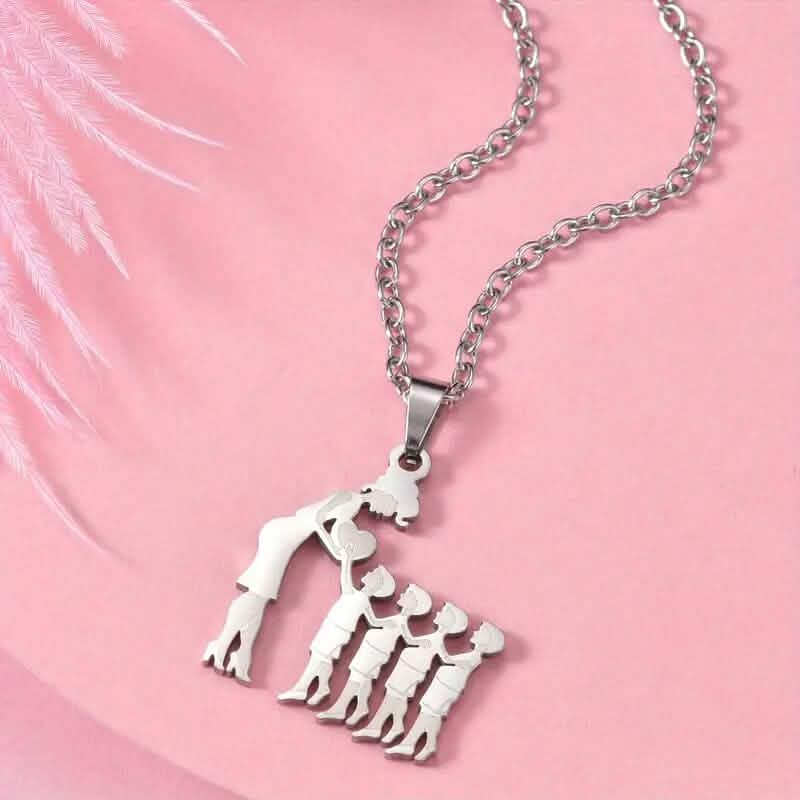 Stainless Steel Heartfelt Mother-Daughter-Son Necklace - A-1 Thread Vault
