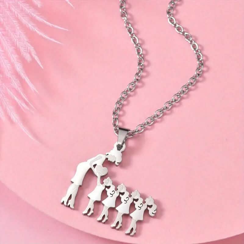 Stainless Steel Heartfelt Mother-Daughter-Son Necklace - A-1 Thread Vault