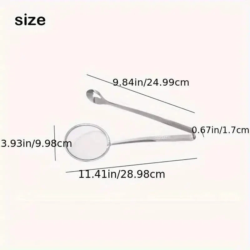 Stainless Steel Kitchen Strainer Tongs - High-Temperature Resistant - A-1 Thread Vault