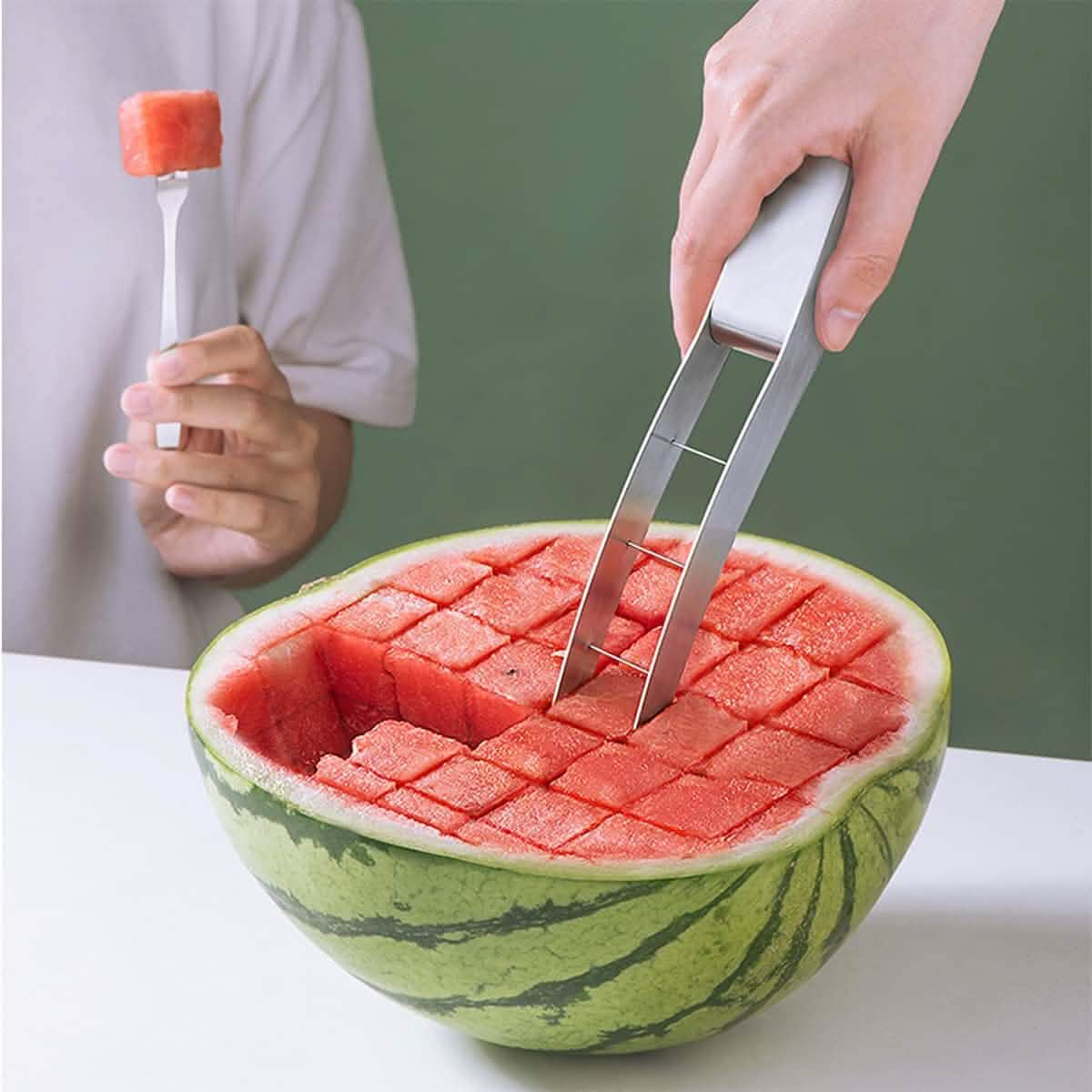 Stainless Steel Watermelon Cube Cutter - A-1 Thread Vault