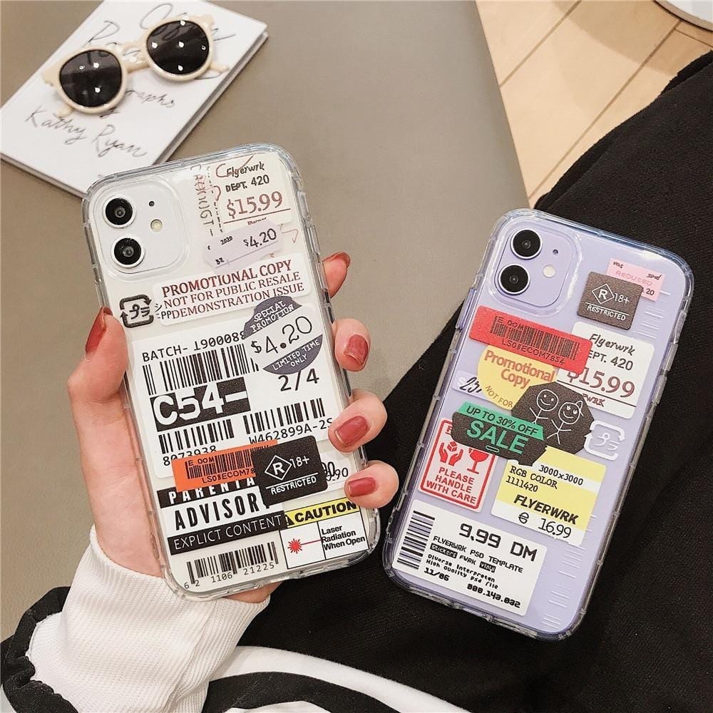 Stamp Label Barcode iPhone Case - A-1 Thread Vault