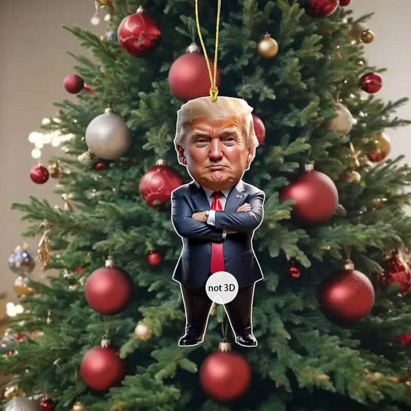 Standing Trump Acrylic Ornament Christmas Tree Hanging Decor - A-1 Thread Vault