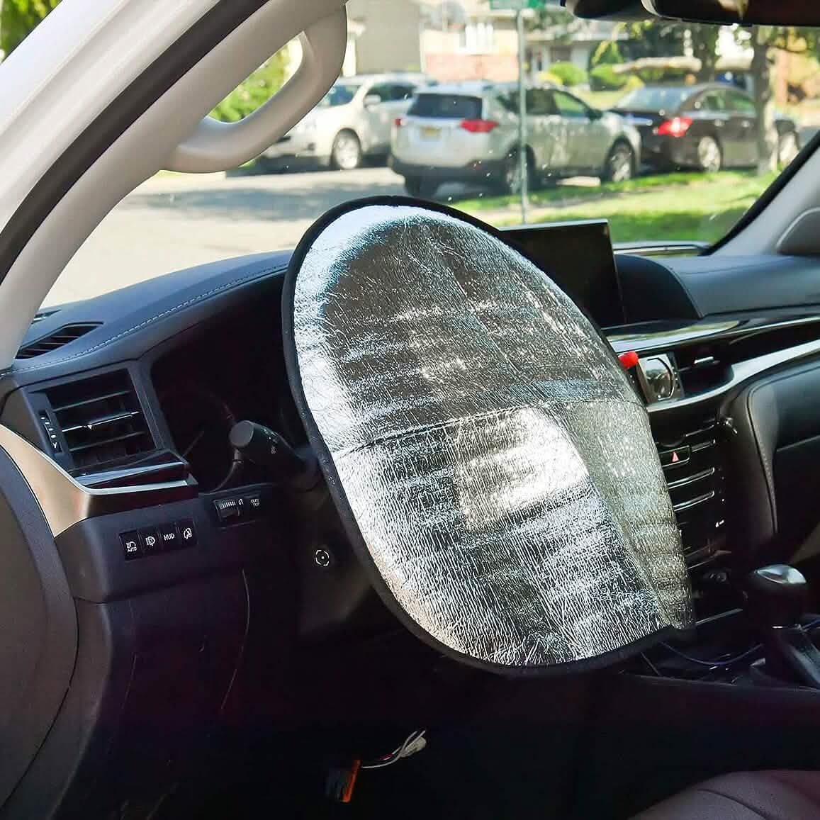 Steering Wheel Sun Protection Heat Reflective Cover Protector Cover - A-1 Thread Vault