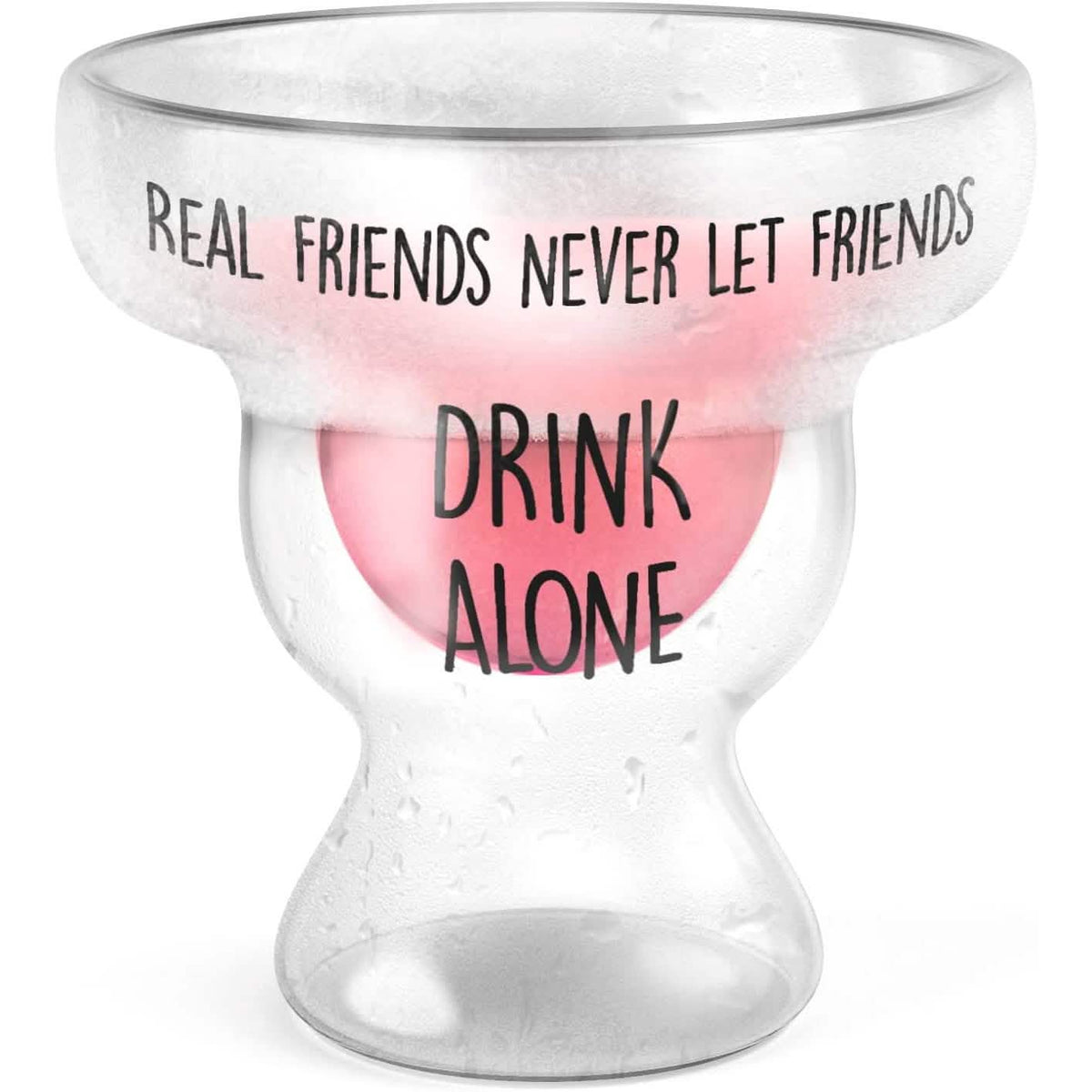 Stemless 12oz Double Wall Freezable Gel Chiller Cocktail Glass - A-1 Thread Vault
