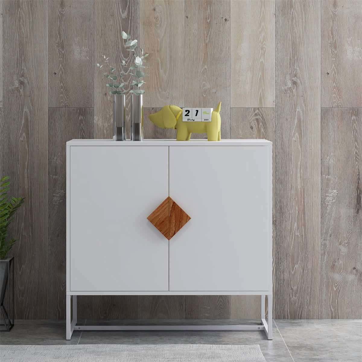 Storage Sideboard Cabinet White - A-1 Thread Vault