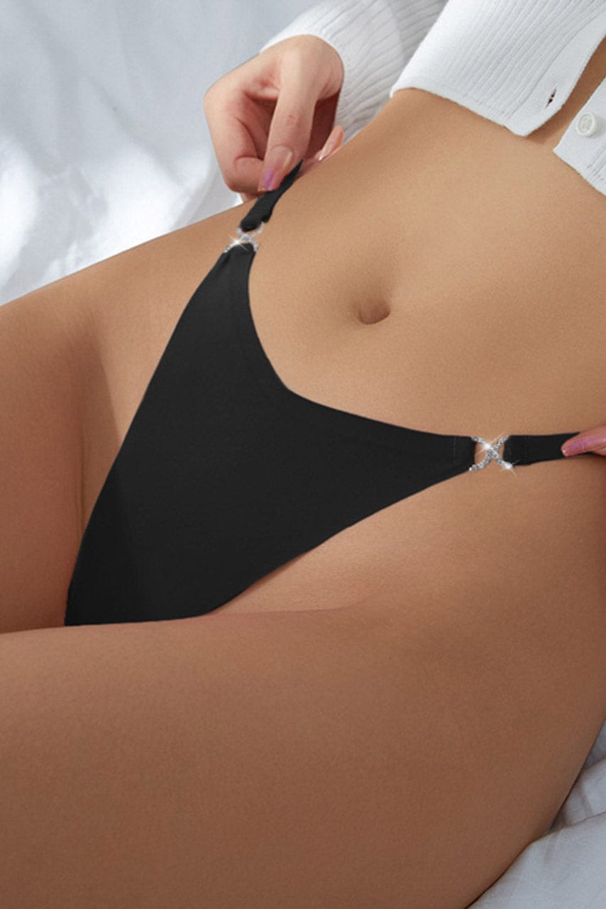 Stretch Thong with Rhinestones - A-1 Thread Vault