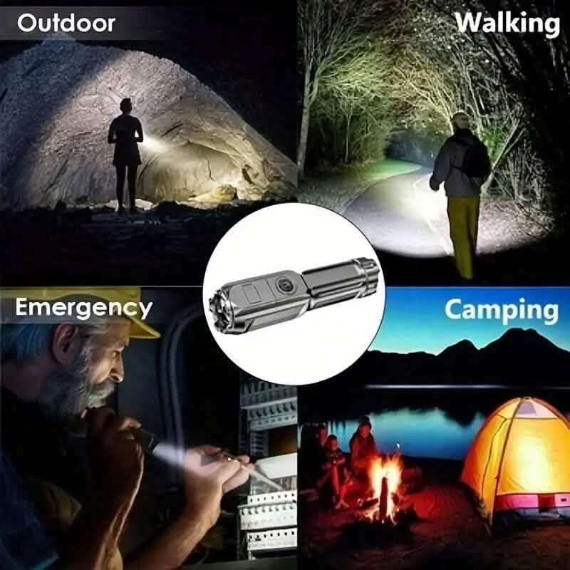 Strong Telescopic Light Zoom Flashlight - A-1 Thread Vault