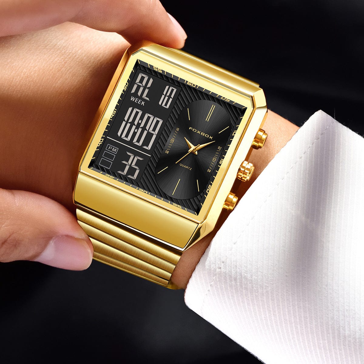 Stylish And Versatile Quartz Men's Watch Good-looking - A-1 Thread Vault