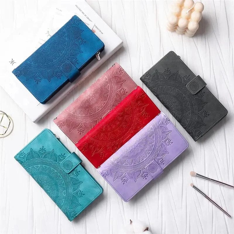Stylish Leather Lanyard Wallet Case - A-1 Thread Vault
