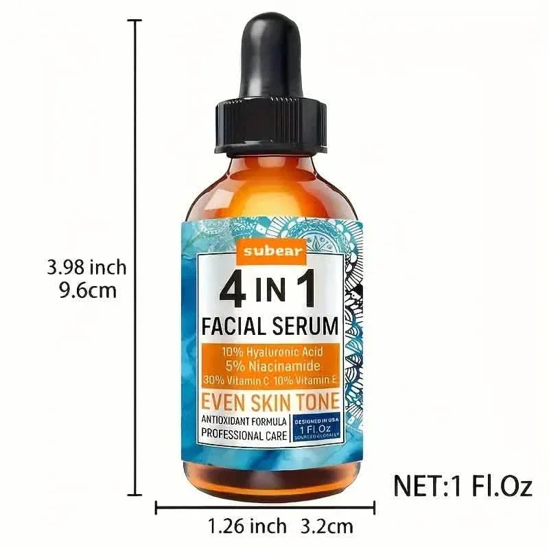 Subear 4-In-1 Facial Serum - Hydrates, Repairs, and Rejuvenates Skin with Hyaluronic Acid - A-1 Thread Vault