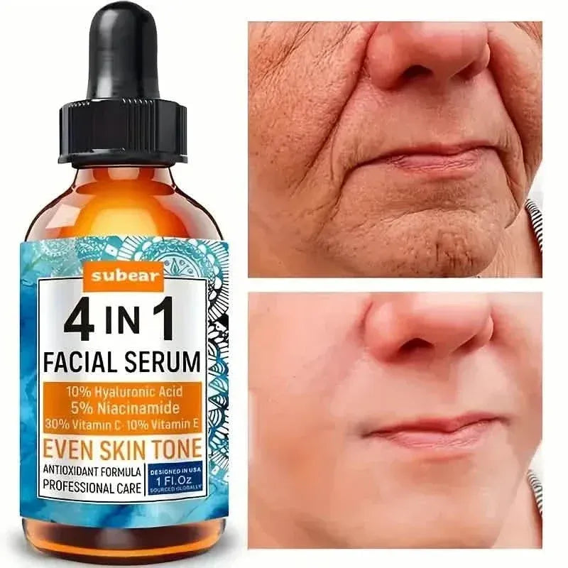 Subear 4-In-1 Facial Serum - Hydrates, Repairs, and Rejuvenates Skin with Hyaluronic Acid - A-1 Thread Vault