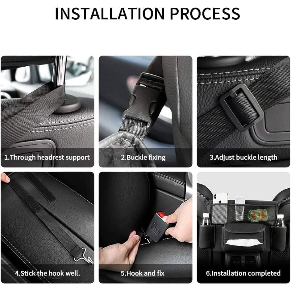 Suede Large Capacity Car Purse Holder - A-1 Thread Vault