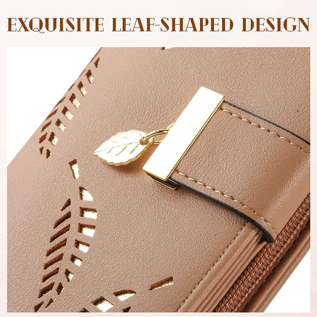 Sweet Cute Women's Long Leaf Bifold Wallet - A-1 Thread Vault