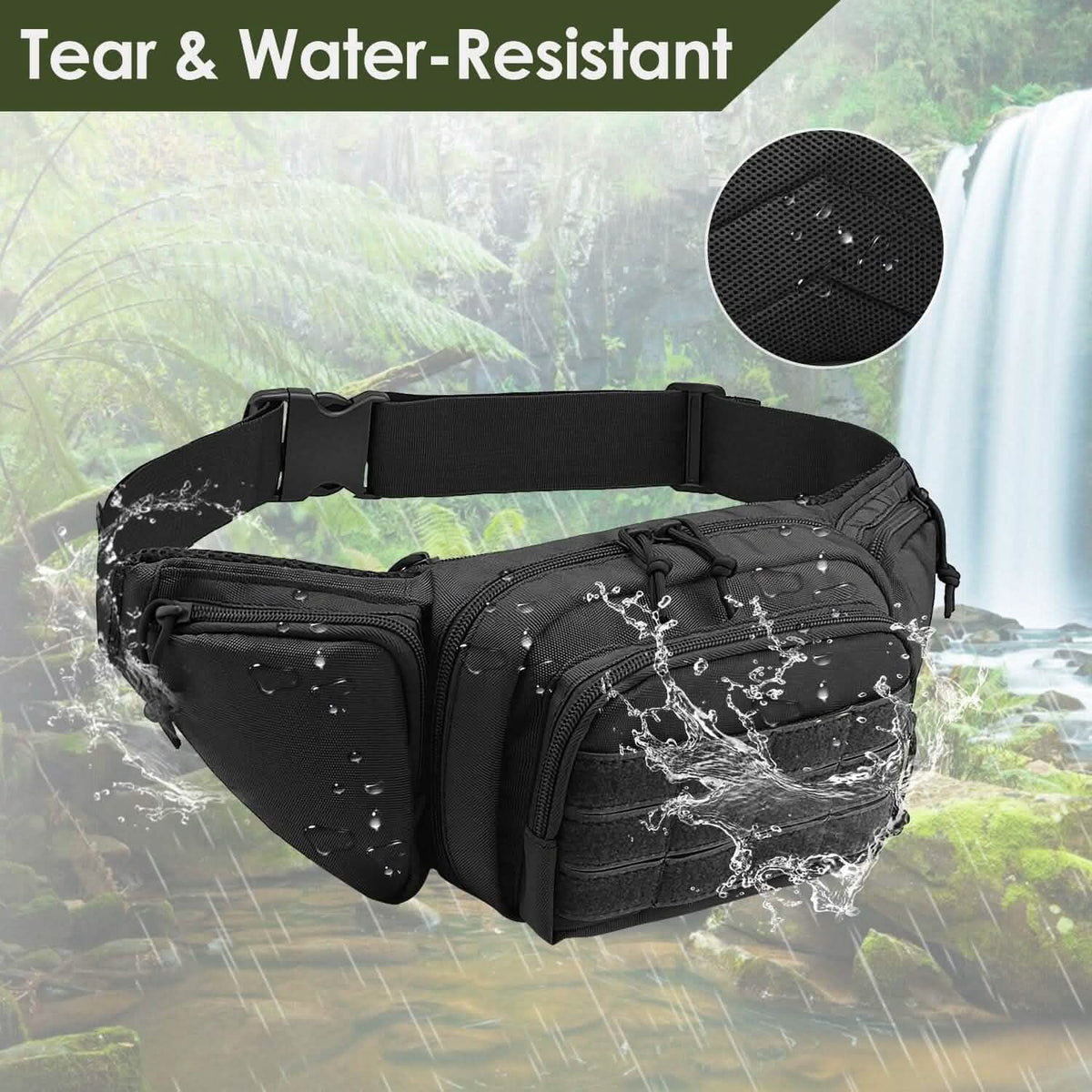 Tactical Fanny Pack Concealed Carry Bag for Men - A-1 Thread Vault