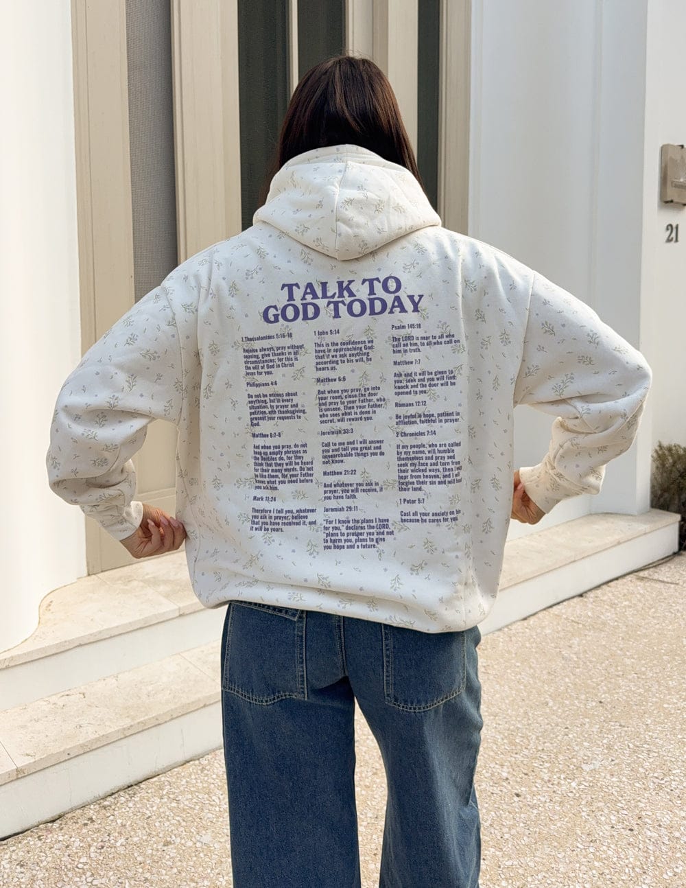 Talk to God Allover Wildflower Unisex Hoodie - A-1 Thread Vault