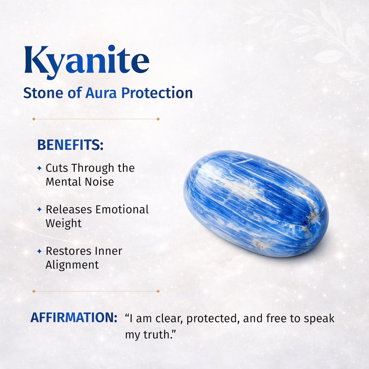 The Aura Shield - Rare Kyanite Pendant - A-1 Thread Vault
