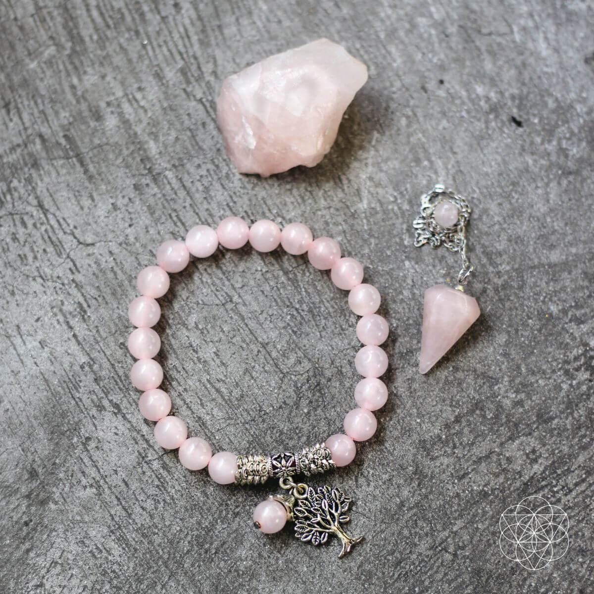 The Rose Quartz Healing Crystal Set - A-1 Thread Vault