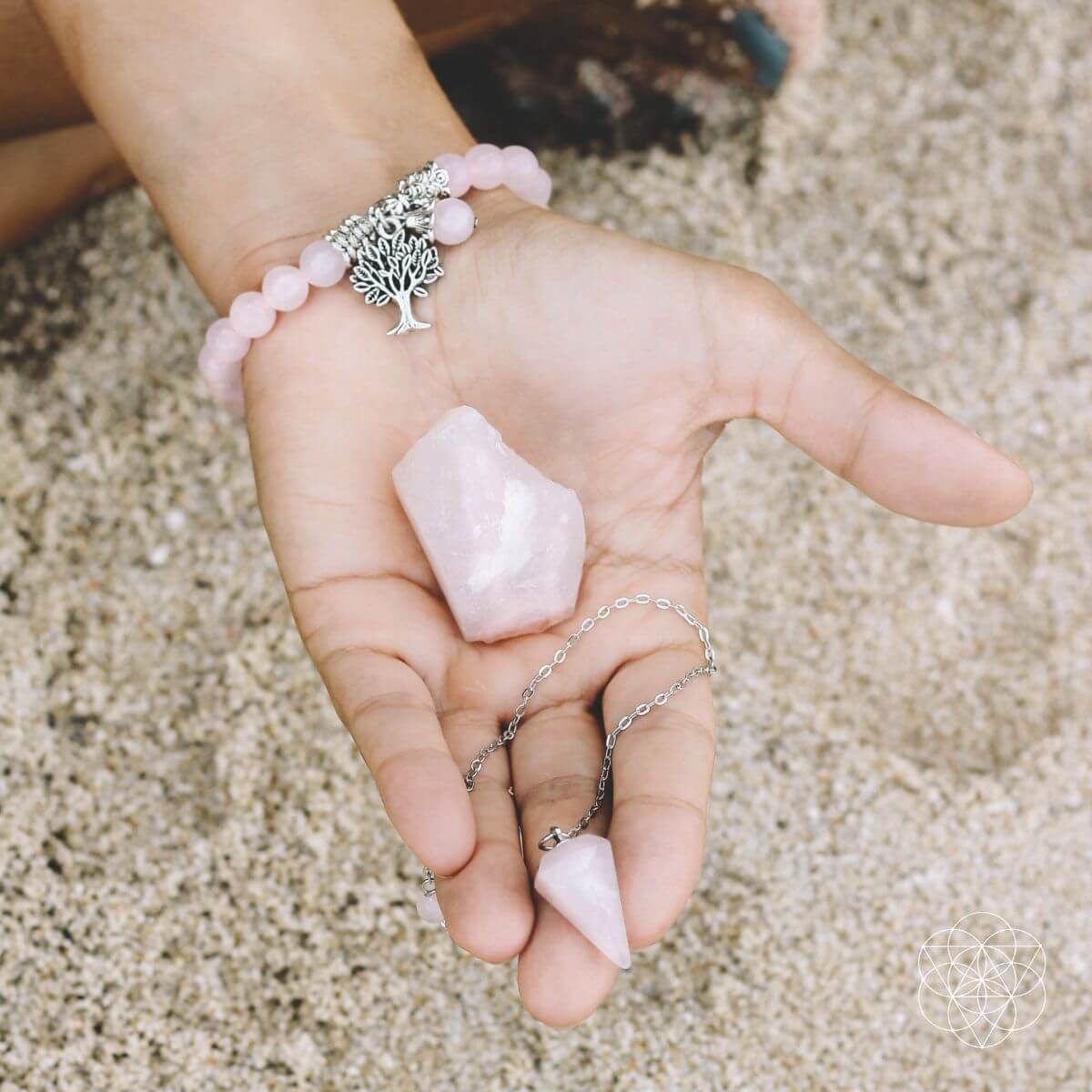 The Rose Quartz Healing Crystal Set - A-1 Thread Vault
