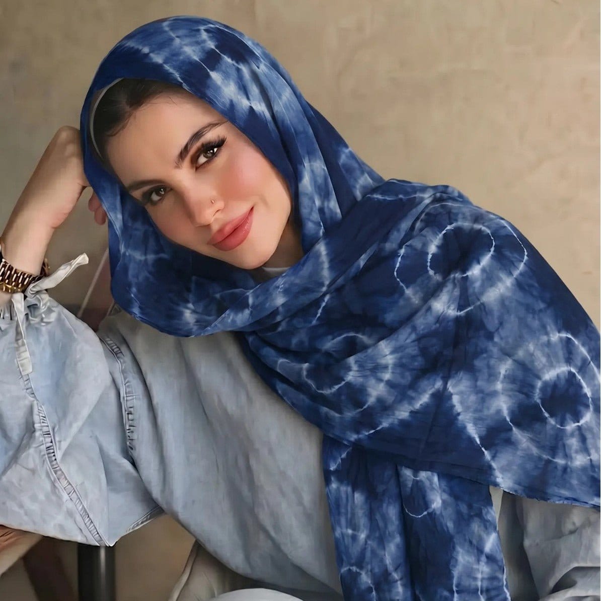 Tie-Dye Hijab Scarf(MH232) - A-1 Thread Vault