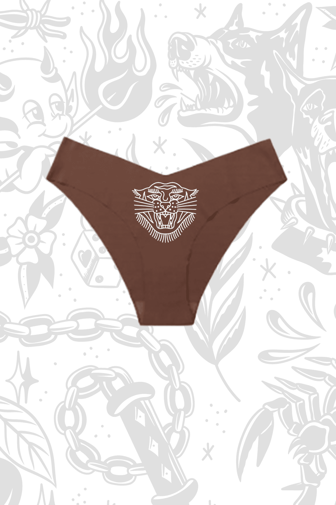 Tiger V-Cut Cheeky Panties - A-1 Thread Vault