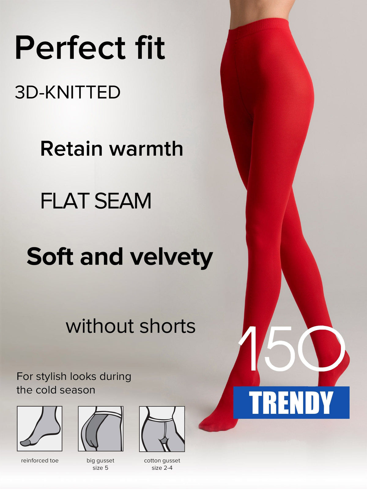 Tights Conte Trendy 150 Den - Microfiber 3D effect - A-1 Thread Vault